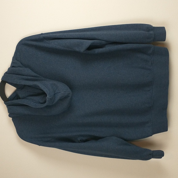 Nike Center Swoosh Hoodie Womens Small Blue Pullover Speckled Long Sleeve - Picture 10 of 12